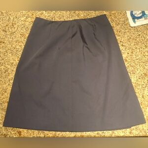Preston & York Elegant Navy A-Line Skirt